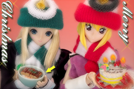 私たちのクリスマスケーキをどうぞ〜♪